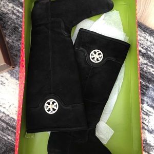 Tory Burch Knee High Suede Boots
